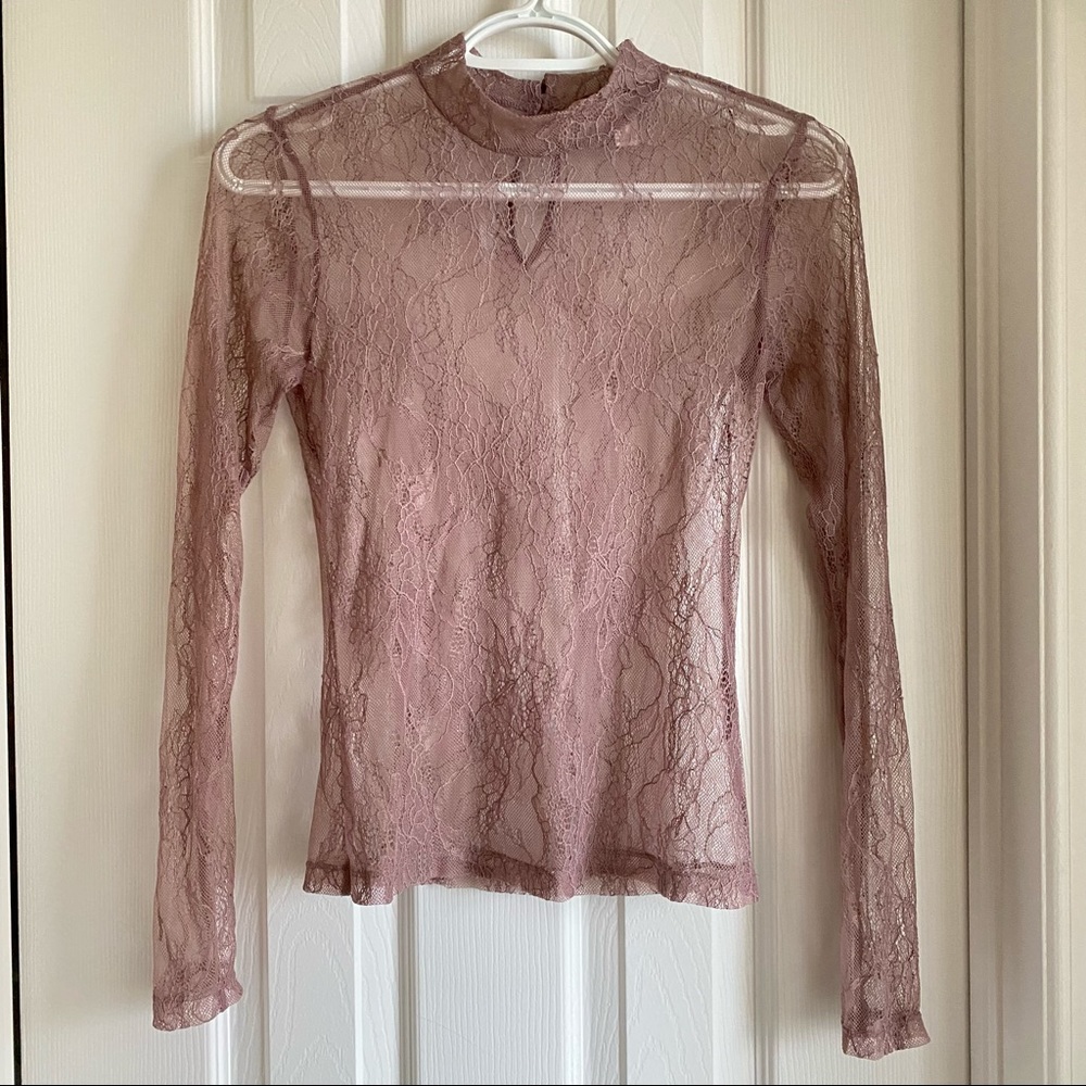 NWOT - Forever 21 - Lace Long Sleeve Top